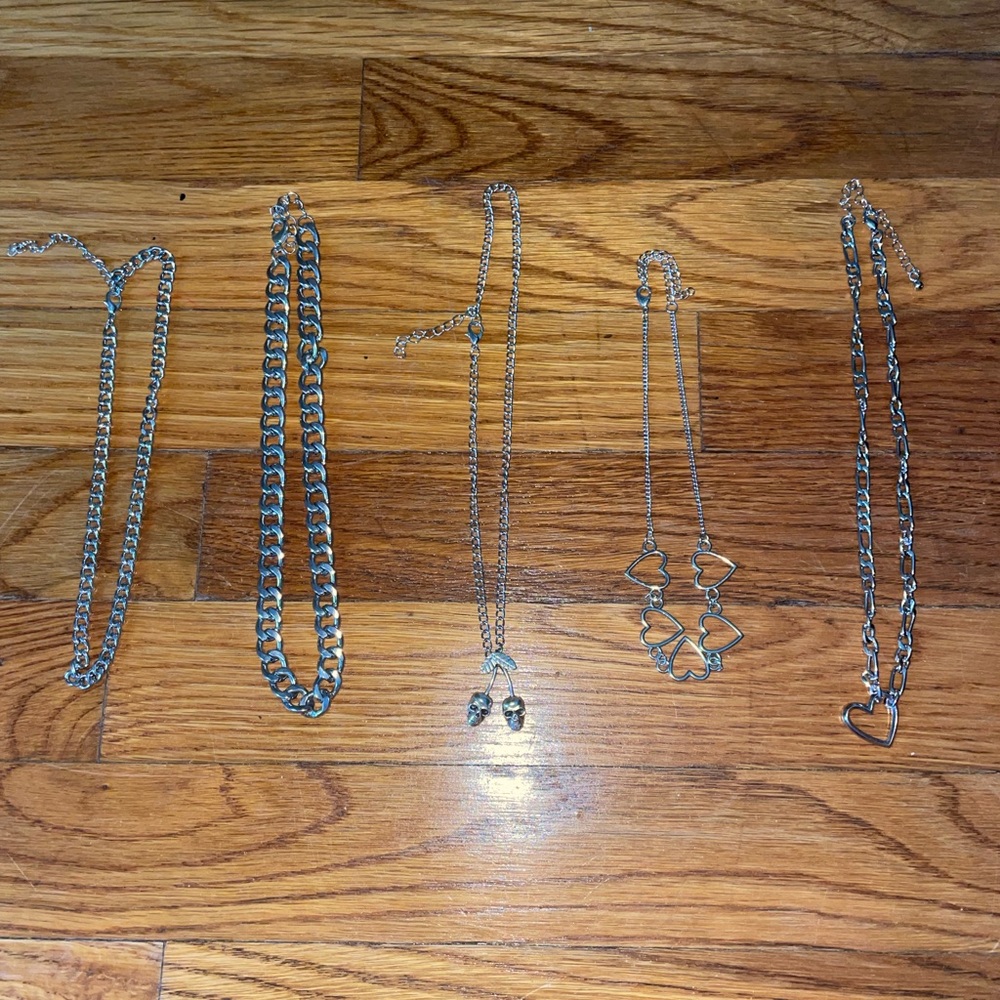 Silver Necklace Bundle